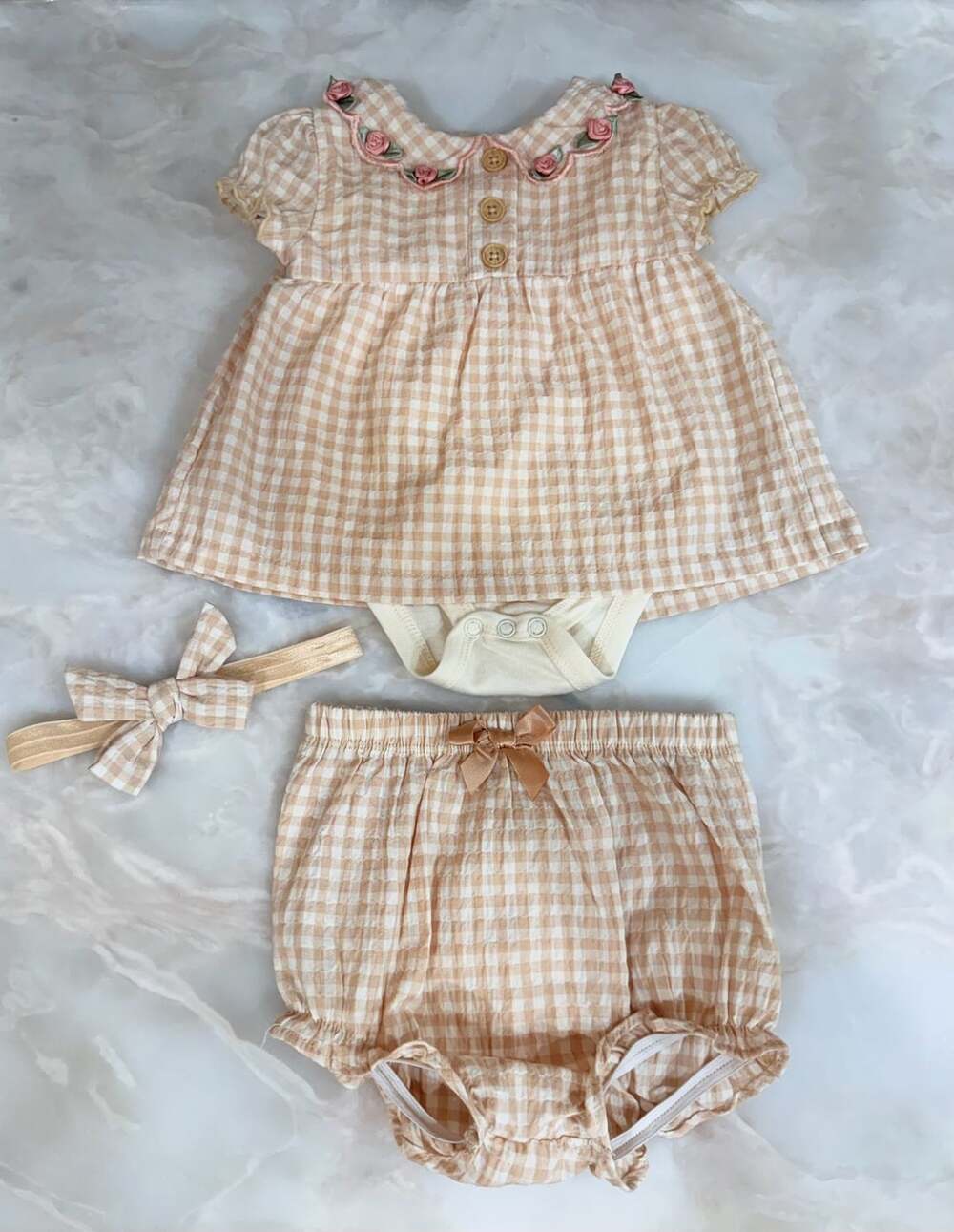 Nicole Miller Gingham 3/6M Dress